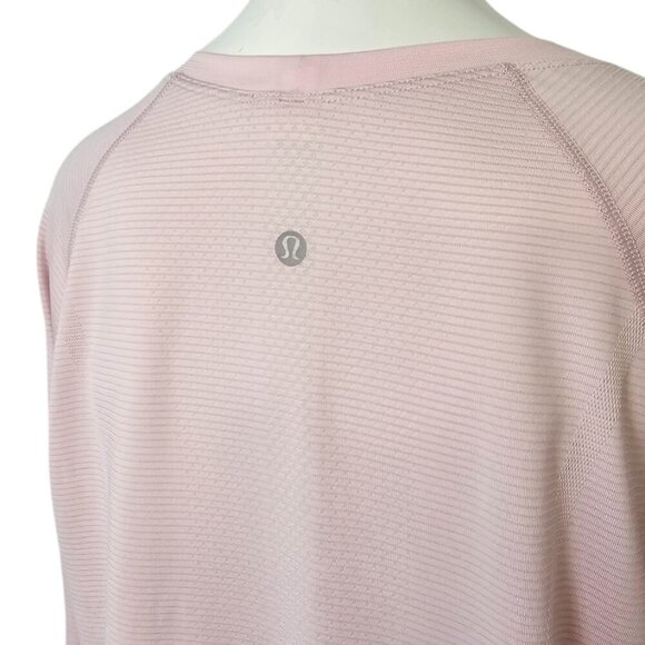 Lululemon Womens Swiftly Tech Long Sleeve 2.0 Pink, Thumbholes, Light, Size 14 - Picture 4 of 9